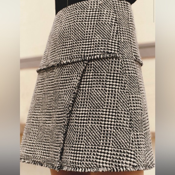 Me+Em Textured Wrap Front Mini Skirt - Picture 5 of 8